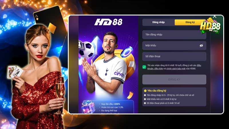 Quy trình đăng ký HD88 siêu dễ