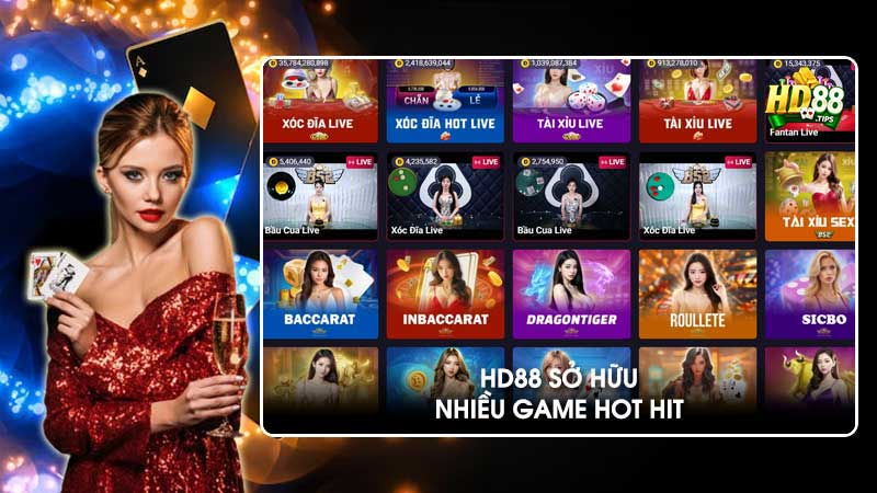 HD88 sở hữu nhiều game hot hit