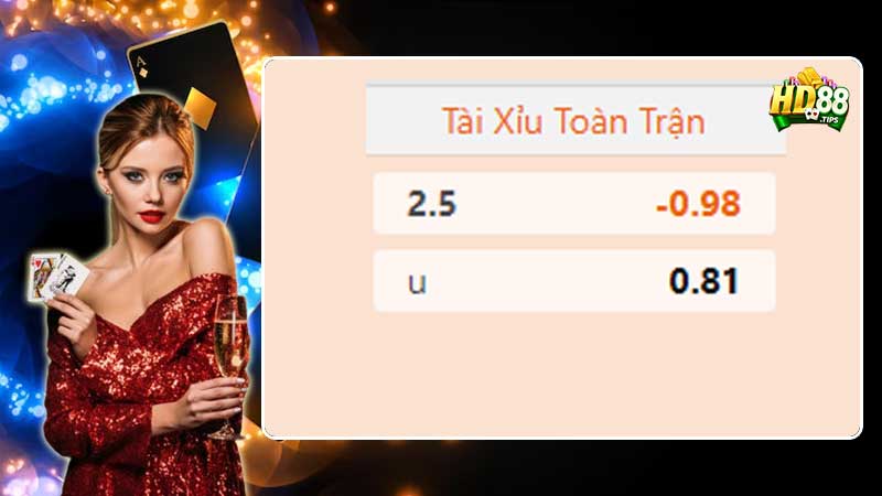 Thông tin về kèo tài xỉu 2.5